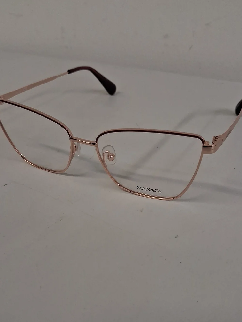 NWOT Womens Rxable Max & Co. MO5035 Rose Gold Cat-Eye Eyeglass Frames